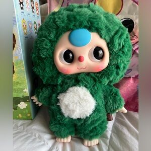 Baby Three 400% V1 Plush-Green Dino
